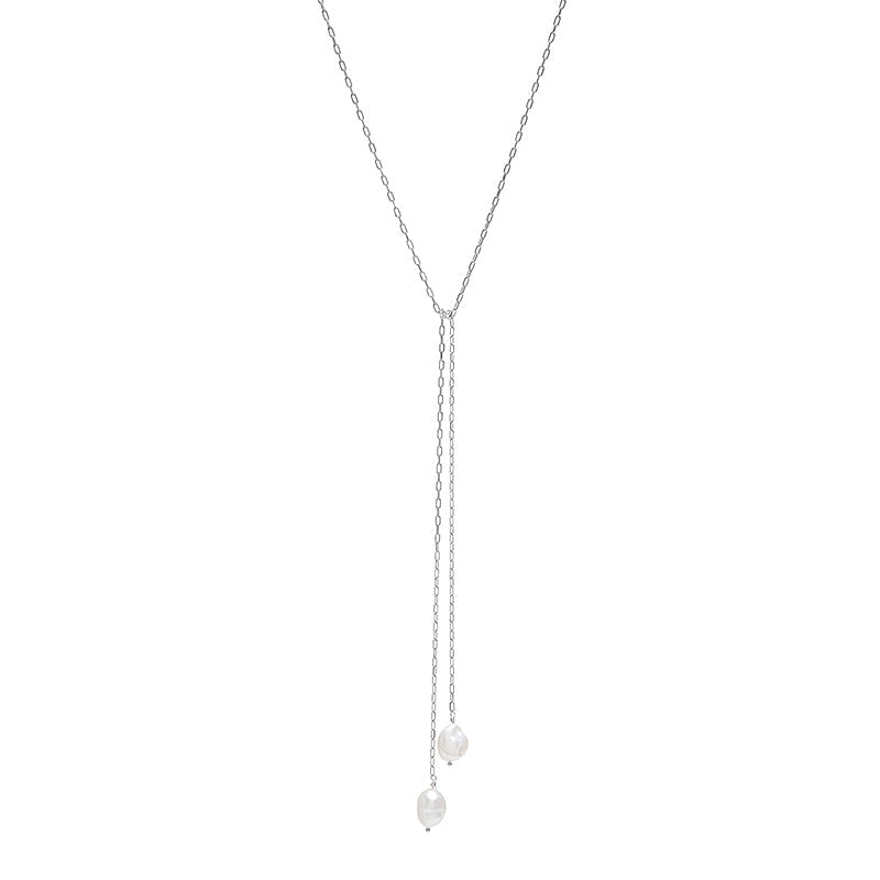 Celine Necklace in Rhodium - SPRING CLEANING