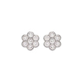 Baby Libby Studs in Rhodium