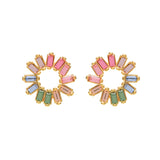 Earrings - Stella Studs in Gold Rainbow - Melissa Lovy