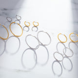 Liv Hoops in Rhodium