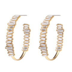 Earrings - Serena Hoops in Gold - Melissa Lovy