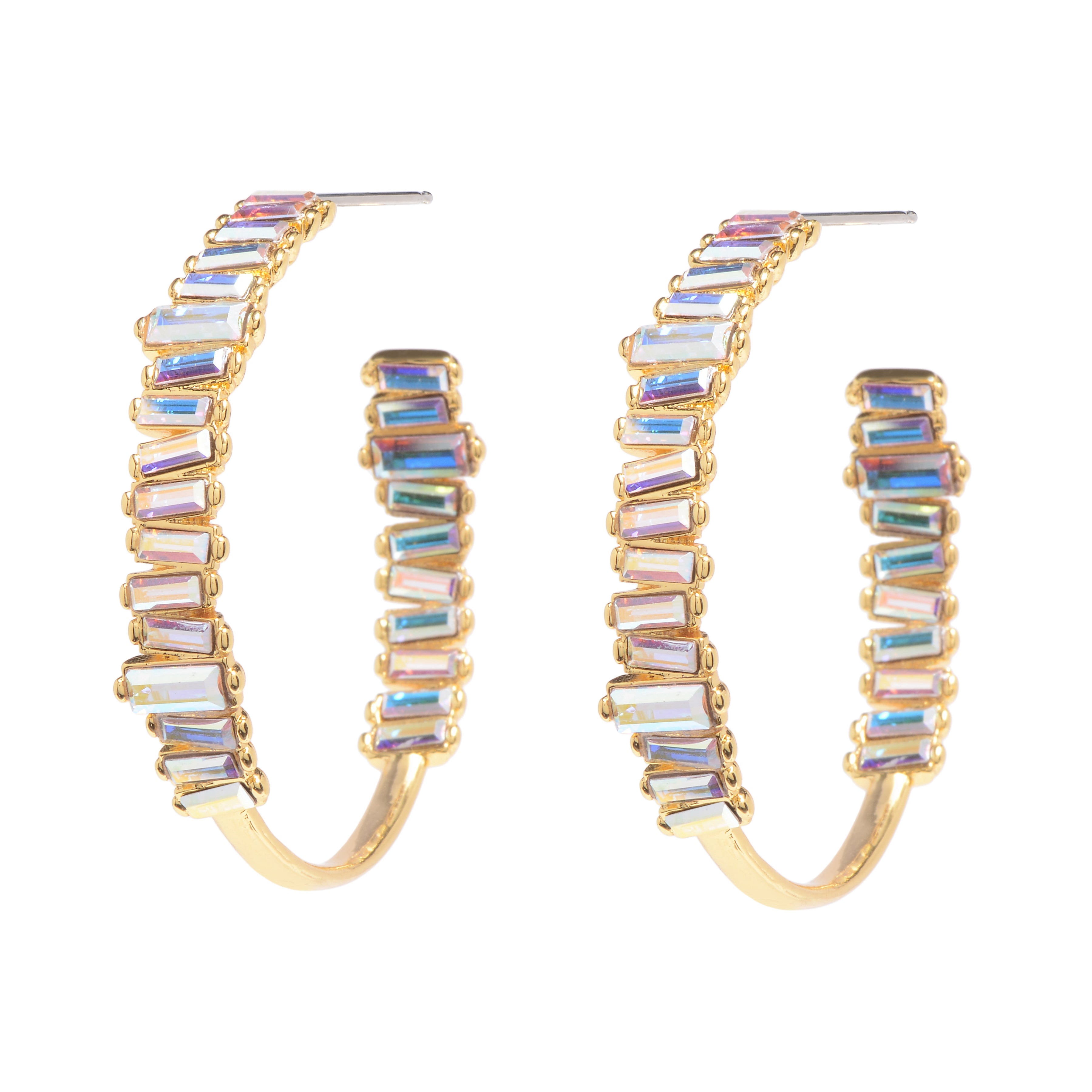 Earrings - Serena Hoops in Gold Unicorn - Melissa Lovy