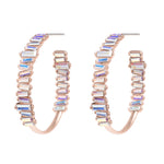 Earrings - Serena Hoops in Rose Gold Unicorn - Melissa Lovy
