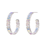 Earrings - Baby Serena Hoops in Rhodium Unicorn - Melissa Lovy