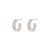 Earrings - XS Baby Serena Hoops in Rhodium - Melissa Lovy