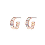 Earrings - XS Baby Serena Hoops in Rose Gold Unicorn - Melissa Lovy