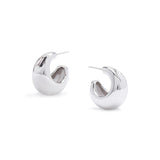 Addison Hoops in Rhodium - MOVING SALE!