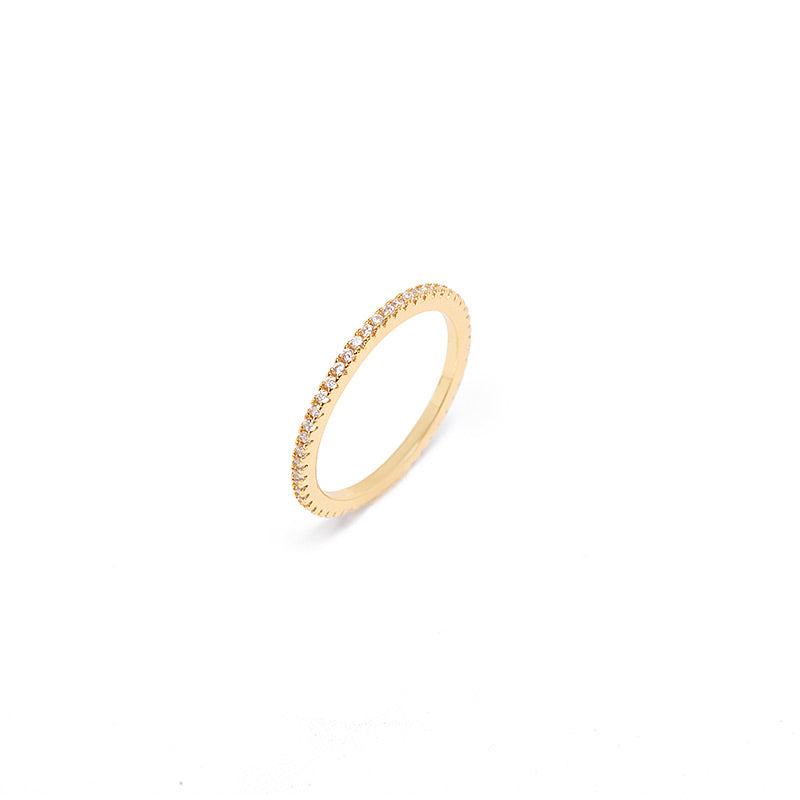 Row Eternity Ring in Gold