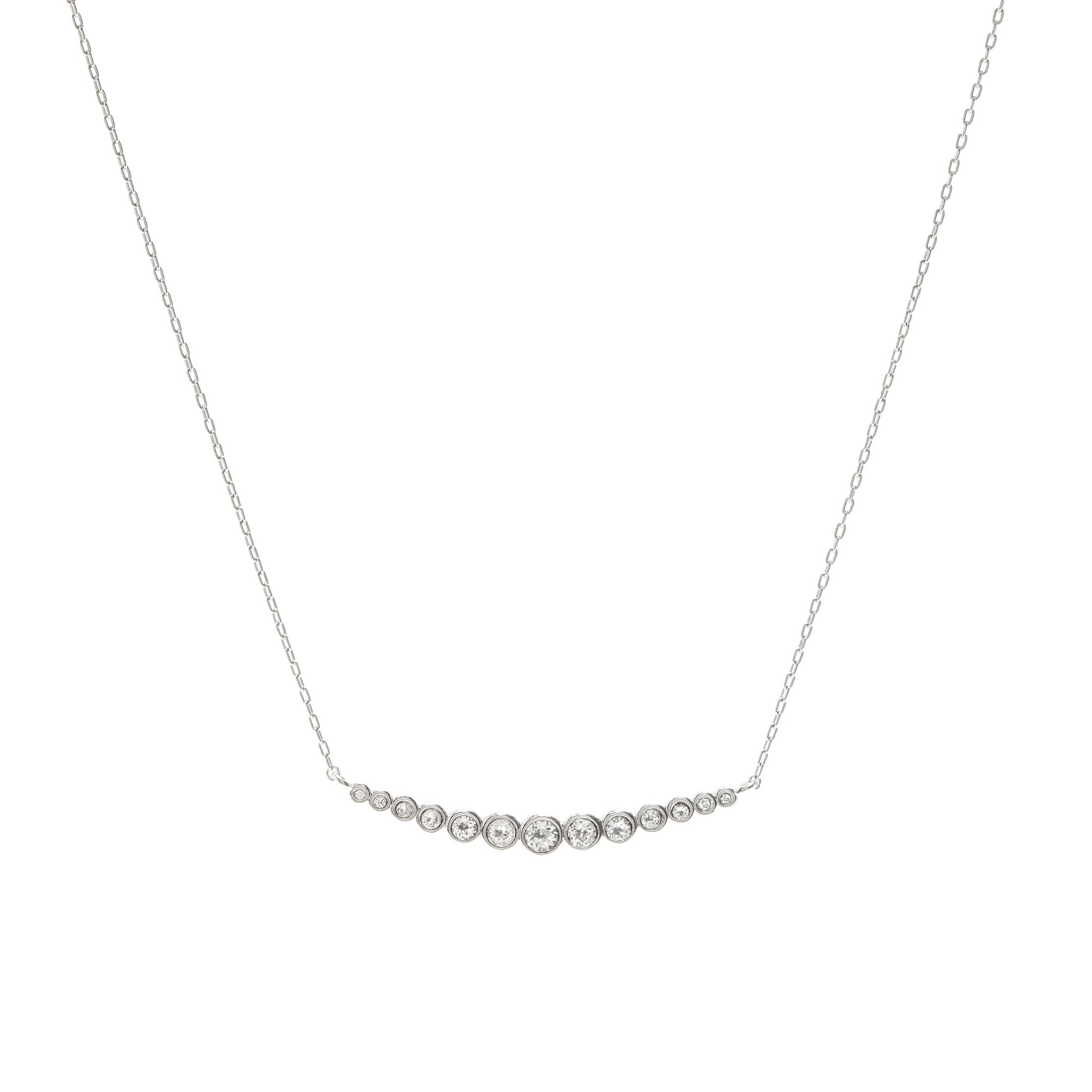 Necklaces - Milly Necklace in Rhodium - Melissa Lovy