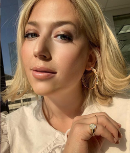 Earrings - Serena Hoops in Rose Gold Unicorn - Melissa Lovy